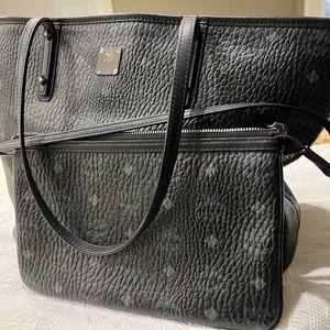 MCM Leather tote and pouch
